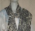 Scarf 2429 Gray Printed Dupatta Chunni Shawl Wrap Shieno